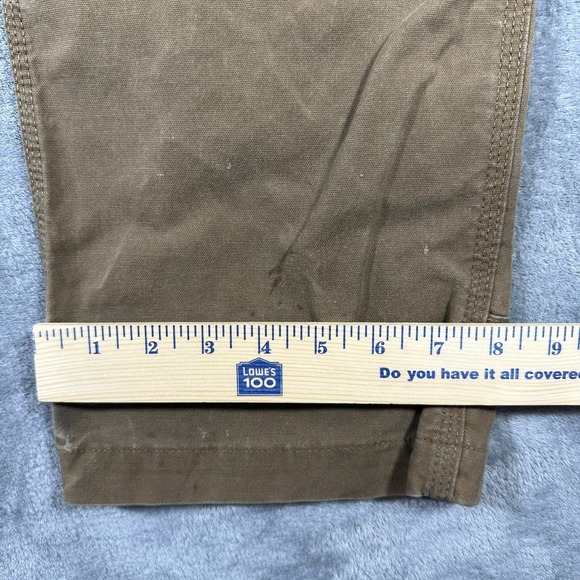 Carhartt Mens Relaxed Fit Canvas Work Pants 32x30 Brown Carpenter Utility - Picture 9 of 10